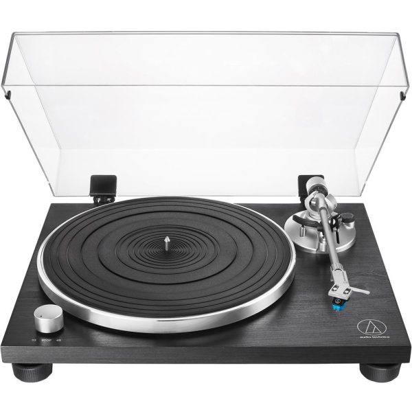 Audio-Technica AT-LPW30BKR Fully Manual Belt-Drive Turntable w  Accessories Bundle on Sale