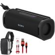 Sony (SRS-ULT10B) Portable Bluetooth Speaker 2024 Black + Sling Backpack Bundle For Sale