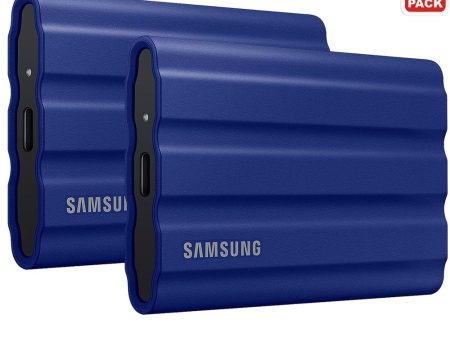 Samsung MU-PE2T0R AM T7 Shield Portable SSD 2TB 2022 - Blue (2-Pack) Sale