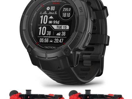 Garmin Instinct 2X Solar GPS Smartwatch Tactical Edition Black with 2x Bracelet Online Hot Sale