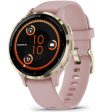 Garmin Venu 3S GPS Smartwatch Gold Steel Bezel w  Dust Rose Case + Warranty Kit Discount