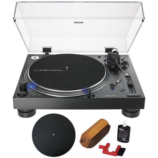 Audio-Technica AT-LP140XP Direct-Drive Professional DJ Turntable Black + Essentials Bundle Sale